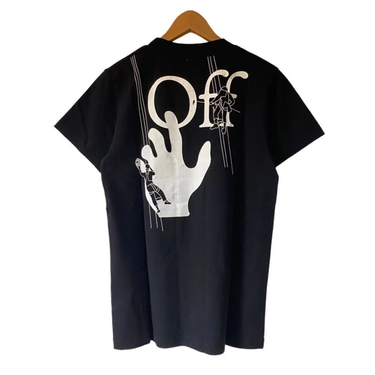 OFF-WHITE BLACK PAINTERS HAND LOGO T-SHIRT