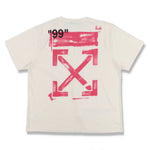 OFF-WHITE PINK IMPRESSIONISM STENCIL ARROWS OVERSIZED T-SHIRT