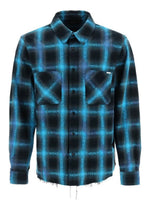 AMIRI PLAID SHIRT BLACK BLUE