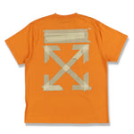 OFF-WHITE ORANGE TAPE ARROWS LOGO OVERSIZED T-SHIRT