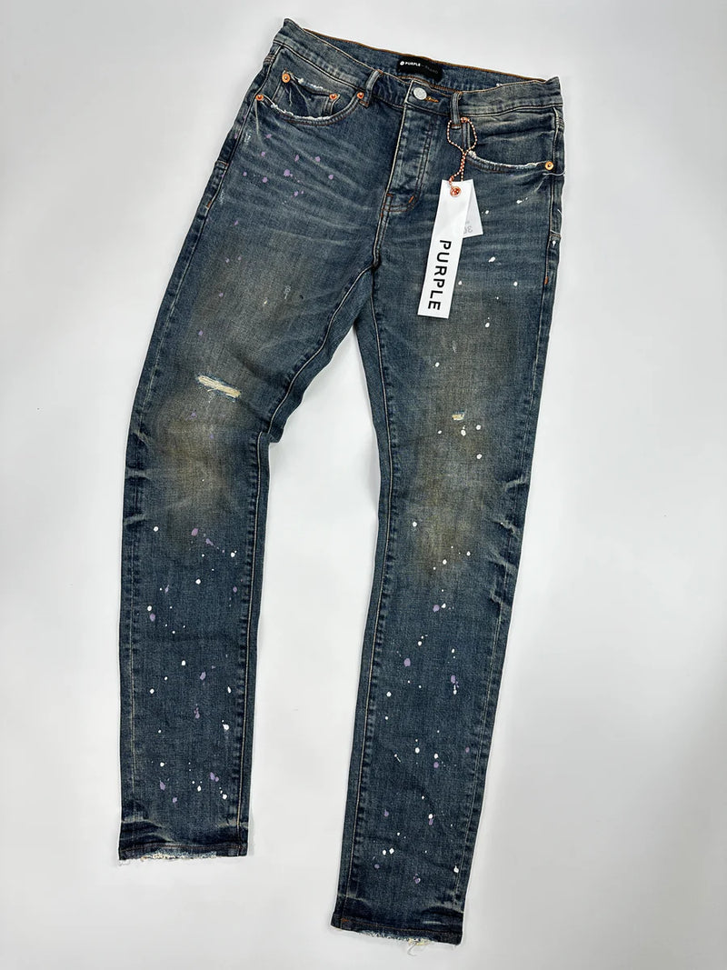 PURPLE BRAND P001 DIRTY TINTED INDIGO VINTAGE JEANS