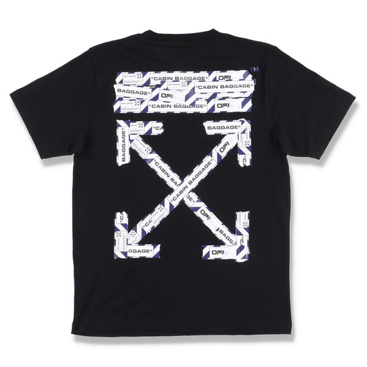 OFF-WHITE BLACK AIRPORT TAPE ARROWS T-SHIRT