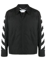 OFF-WHITE DIAG HARRINGTON JACKET BLACK