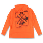 Off-White Orange Stencil Arrows Double Layered Hoodie