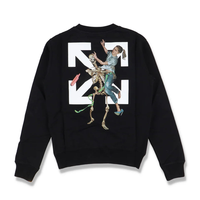 OFF-WHITE BLACK PASCAL SKELETON ARROWS SWEATSHIRT