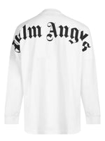 Palm Angels Classic Oversized L/S Tee (White - Womens)