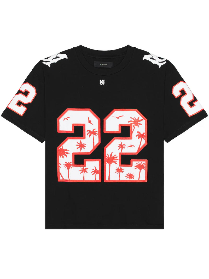 AMIRI 22 FOOTBALL JERSEY BLACK