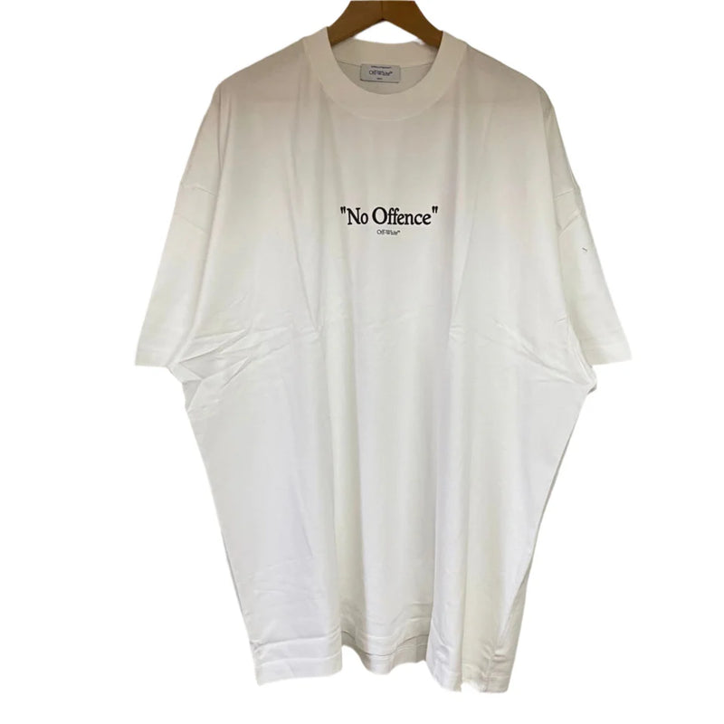 OFF-WHITE WHITE NO OFFENCE LOGO OVERSIZED T-SHIRT