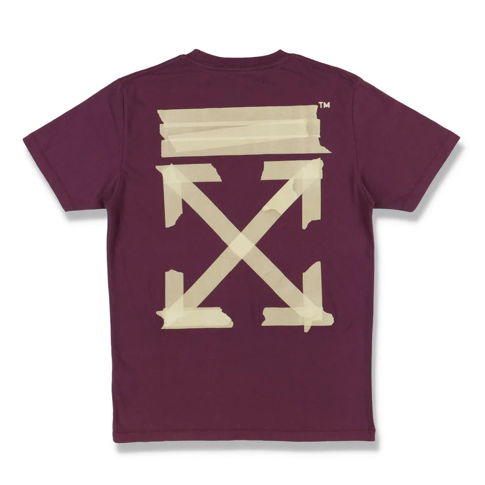 Off-White Purple Tape Arrows Logo T-Shirt