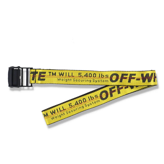OFF-WHITE BLACK AND YELLOW CLASSIC INDUSTRIAL BELT