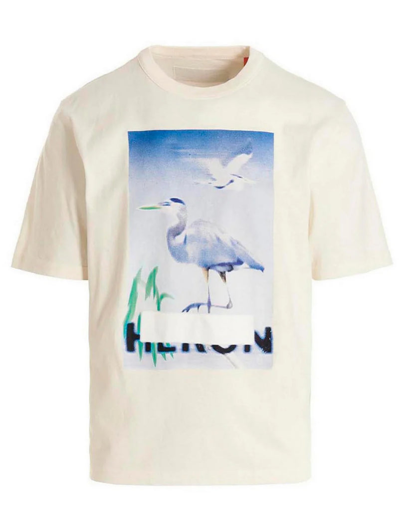 HERON PRESTON CENSORED HERON TEE WHITE