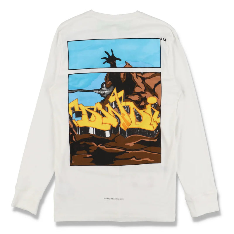 OFF-WHITE WHITE DONDI GRAFFITI LOGO T-SHIRT