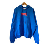 Off-White Blue Emotionally Available Logo Oversized Hoodie