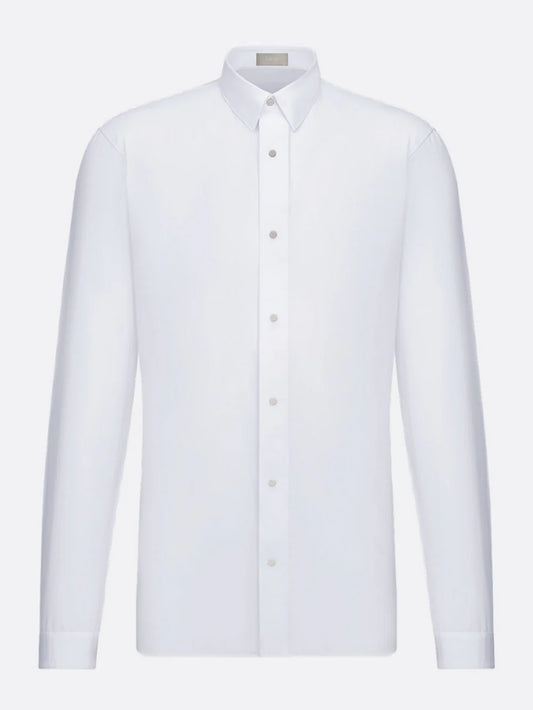 DIOR CD ENGRAVED SNAPS SHIRT WHITE