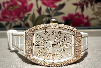 Franck Muller Rose Gold Vanguard V32 Factory Diamond