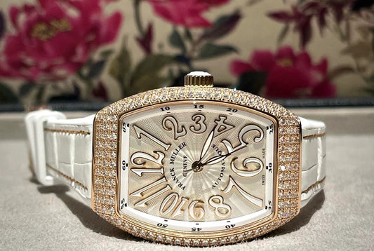 Franck Muller Rose Gold Vanguard V32 Factory Diamond
