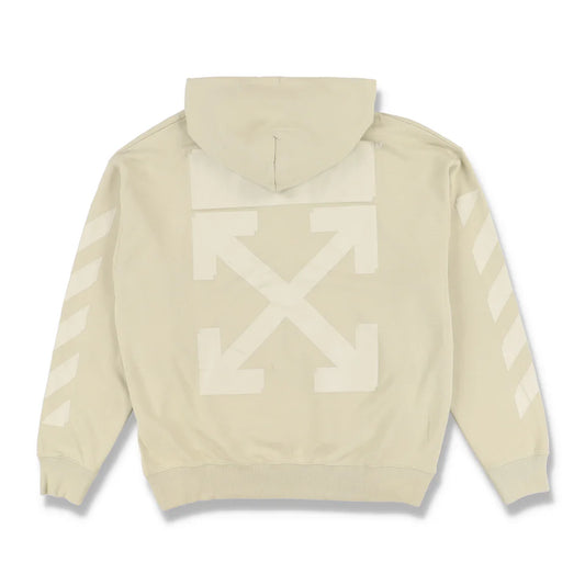Off-White Beige Rubber Arrows Oversized Hoodie