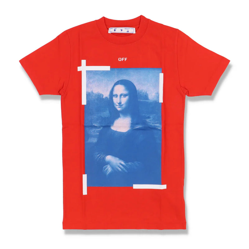 OFF-WHITE RED MONA LISA ARROWS T-SHIRT