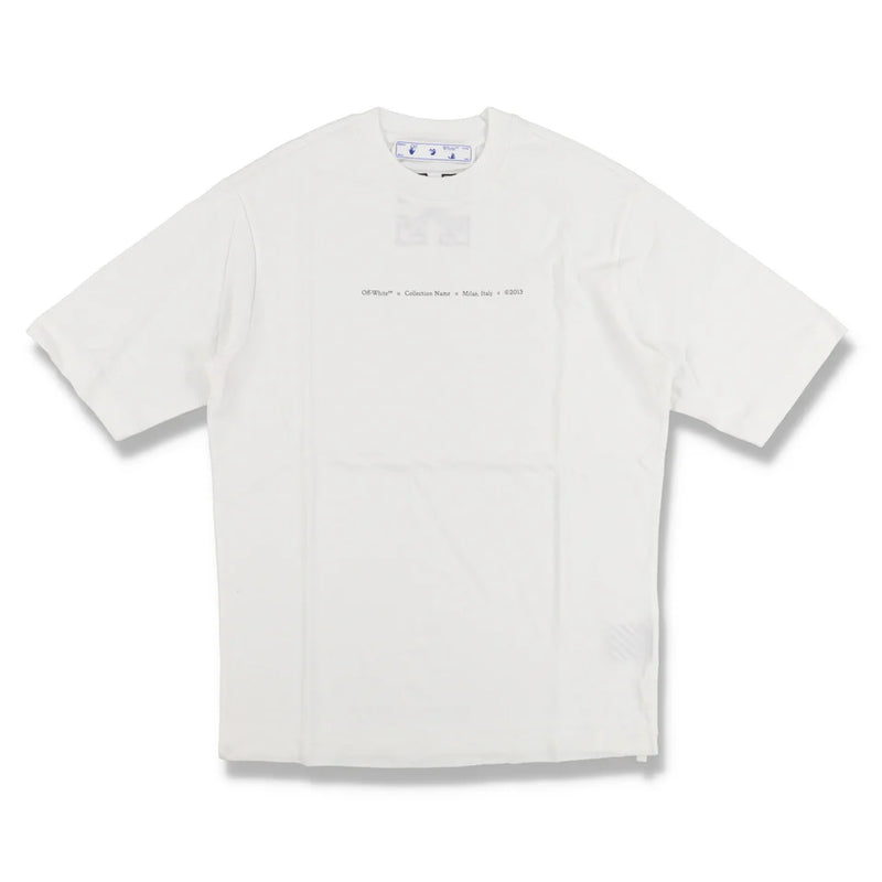 OFF-WHITE WHITE EMBROIDERED ARROWS SKATE T-SHIRT