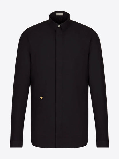DIOR EMBROIDERED GOLD BEE SHIRT BLACK