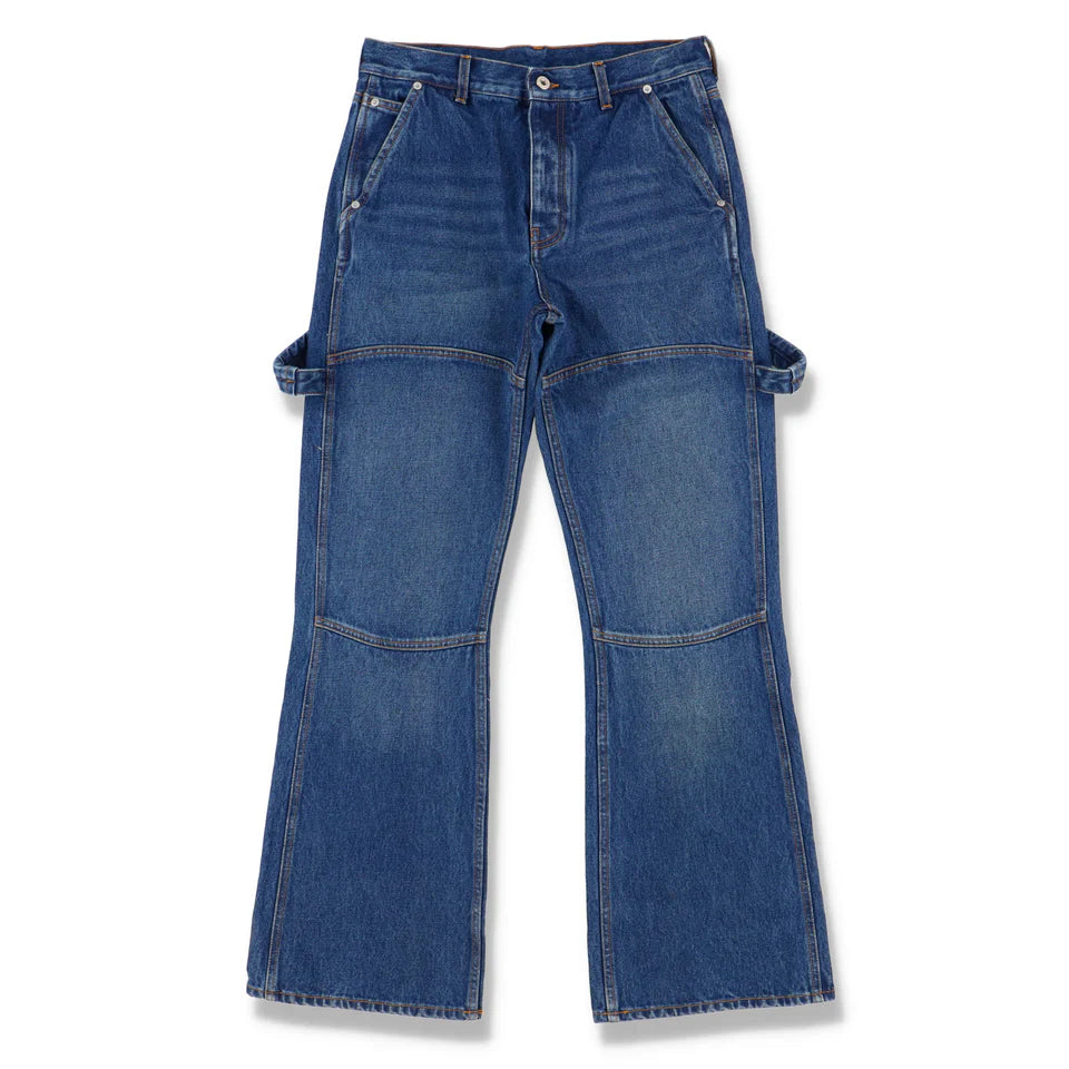 Off-White Blue Arrows Tab Flared Carpenter Jeans