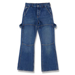 Off-White Blue Arrows Tab Flared Carpenter Jeans