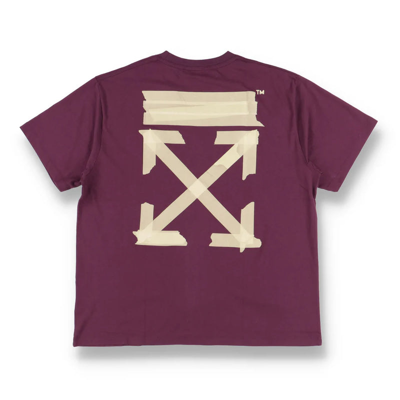 Off-White Purple Tape Arrows Logo Oversized T-Shirt