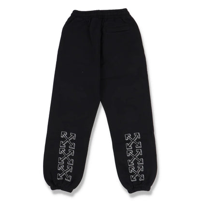 OFF-WHITE BLACK 3D MARKER ARROWS SWEATPANTS