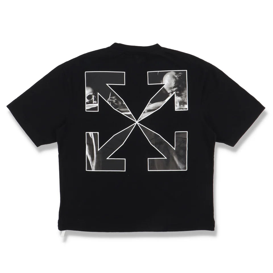 OFF-WHITE BLACK CARAVAGGIO ARROWS SKATE T-SHIRT