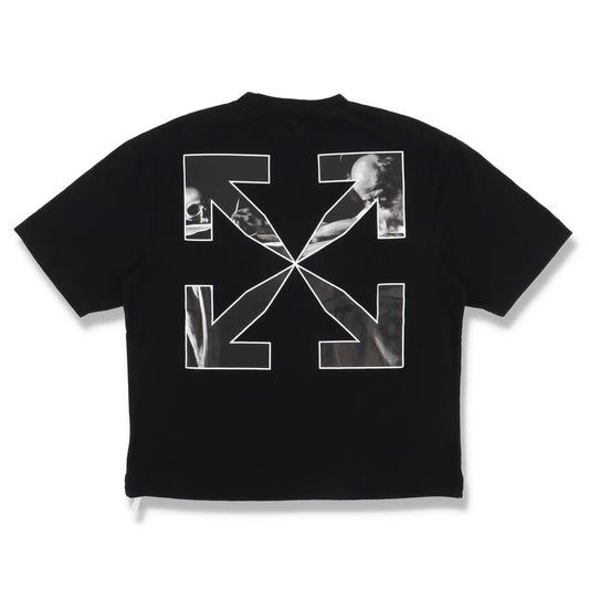 OFF-WHITE BLACK CARAVAGGIO ARROWS SKATE T-SHIRT