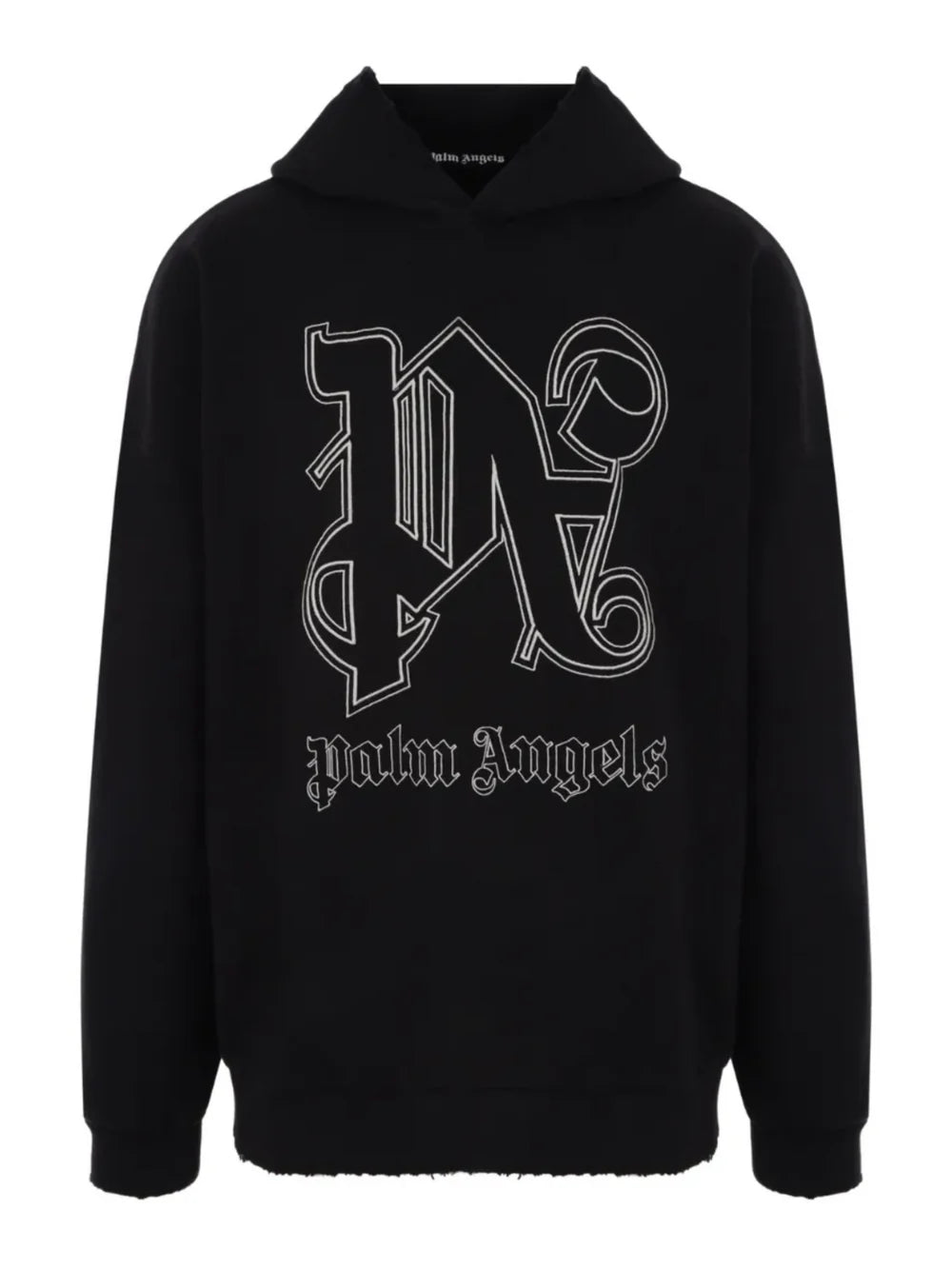 PALM ANGELS PA MONOGRAM STATEMENT HOODIE BLACK