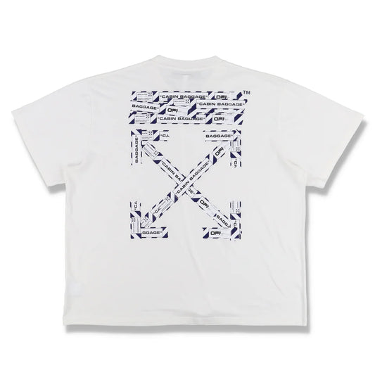 OFF-WHITE WHITE AIRPORT TAPE ARROWS OVERSIZED T-SHIRT