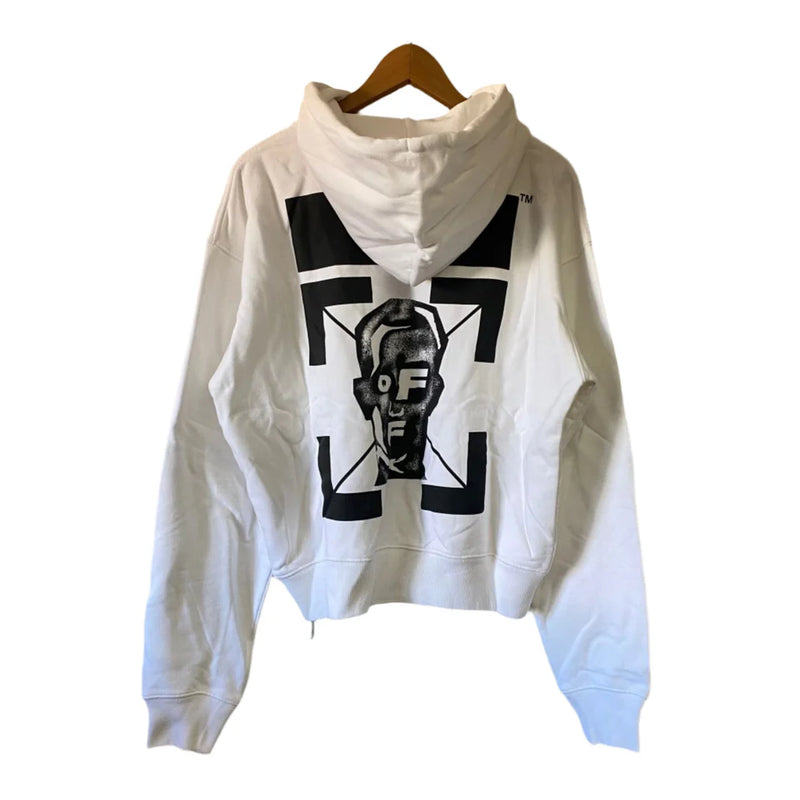 Off-White White Masked Face Oversized Hoodie