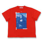 OFF-WHITE RED MONA LISA ARROWS OVERSIZED T-SHIRT