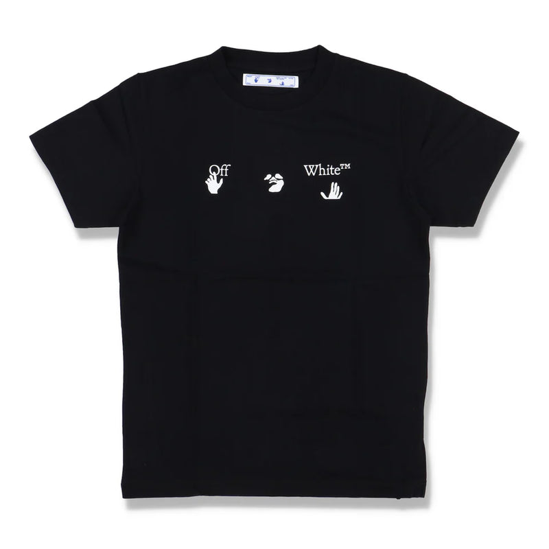 Off-White Black Swimming Man Big Logo T-Shirt