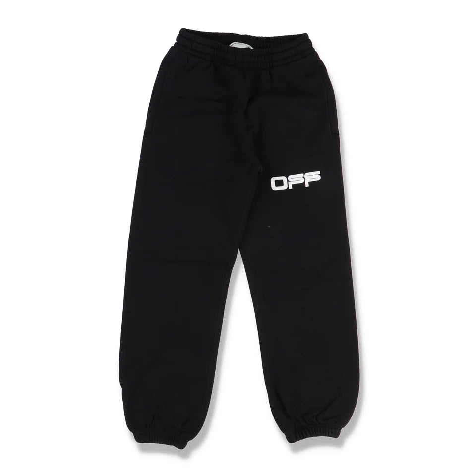 Off-White Black Airport Tape Diagonals Sweatpants