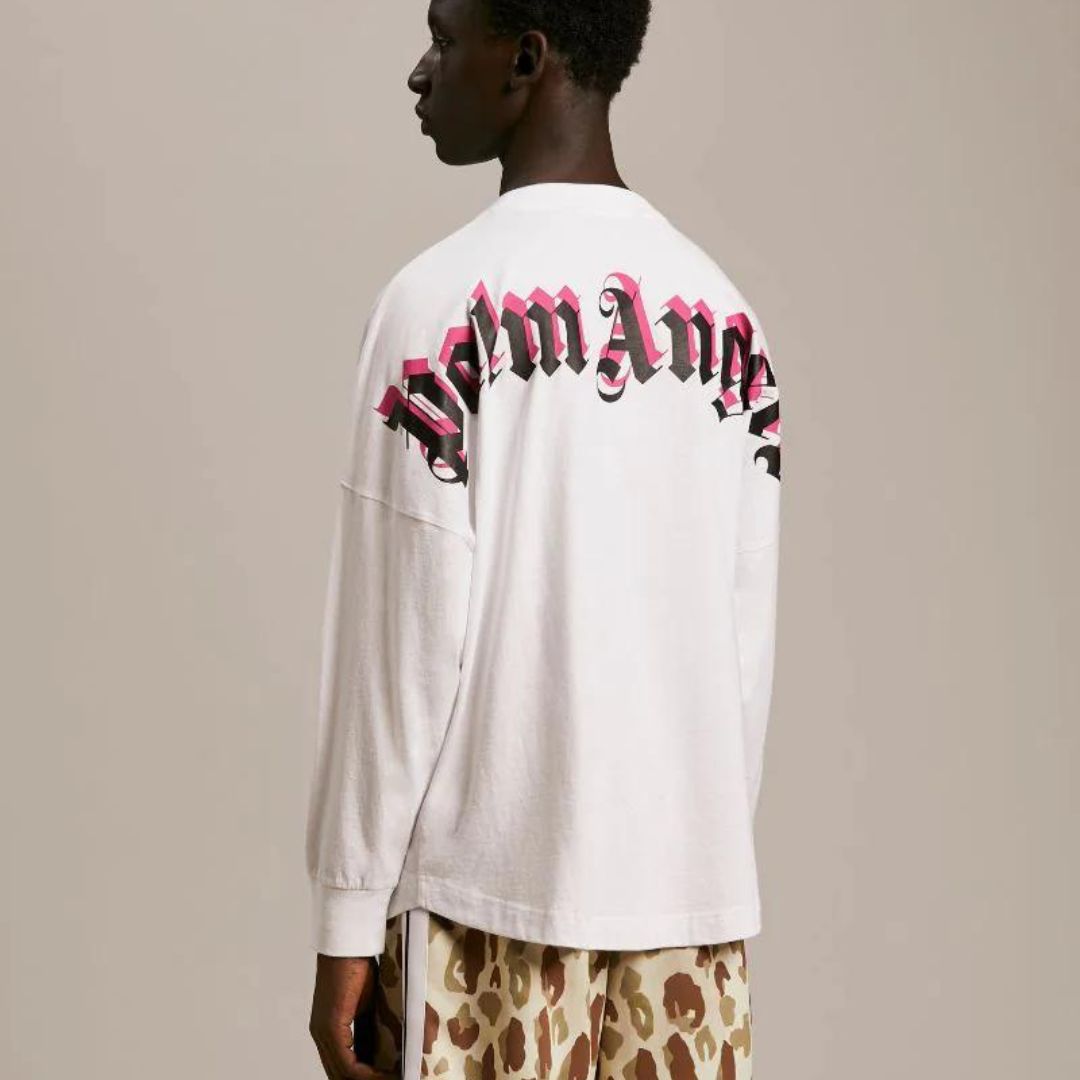 PALM ANGELS DOUBLED LOGO T-SHIRT