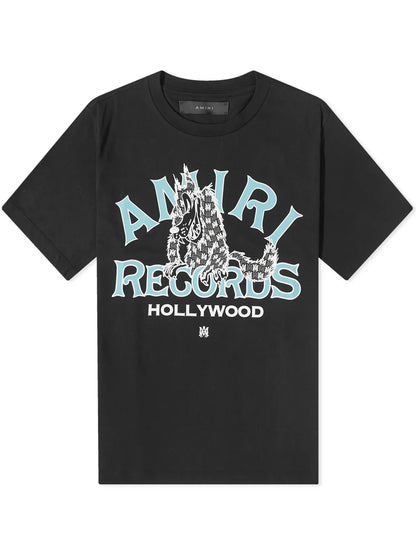 AMIRI RECORDS WOLF TEE BLACK