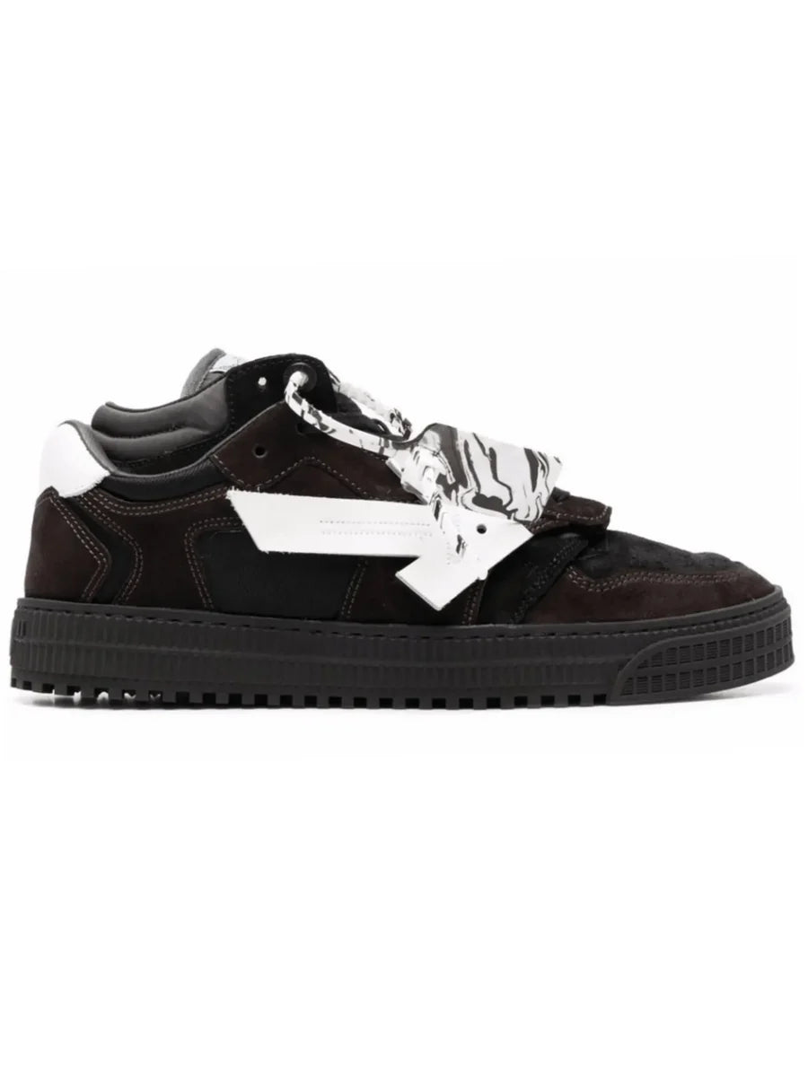 Off-White Floating Arrow Suede Sneakers (Black White - Womens)