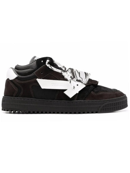 Off-White Floating Arrow Suede Sneakers (Black White - Womens)