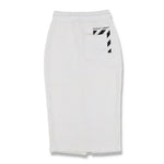 OFF-WHITE WHITE DIAG POCKET CUT OUT HIGH-WAISTED SKIRT