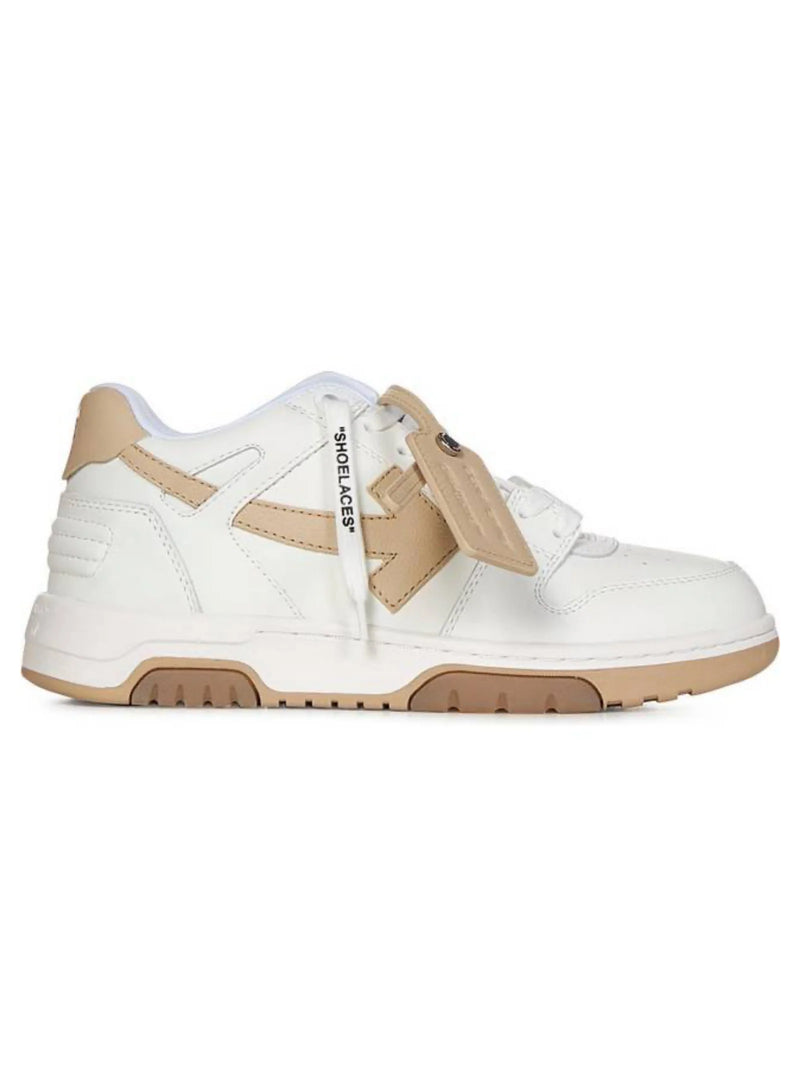 OFF-WHITE OUT OF OFFICE SNEAKERS WHITE SAND WOMENS