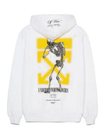 OFF-WHITE X UNDERCOVER SKELETON CROSSOVER REVERSIBLE ZIP HOODIE WHITE