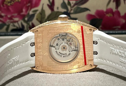 Franck Muller Rose Gold Vanguard V32 Factory Diamond