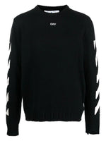 OFF-WHITE SINGLE ARROW KNIT SWEATER BLACK