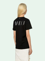 OFF-WHITE BLACK SPRAY ARROWS WOMAN T-SHIRT