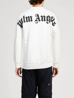 PALM ANGELS CLASSIC LOGO SWEATSHIRT WHITE