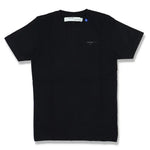 OFF-WHITE BLACK UNFINISHED SILVER ARROWS LOGO T-SHIRT