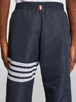 THOM BROWNE 4-BAR SWIM-TECH SWEATPANTS BLUE GREY