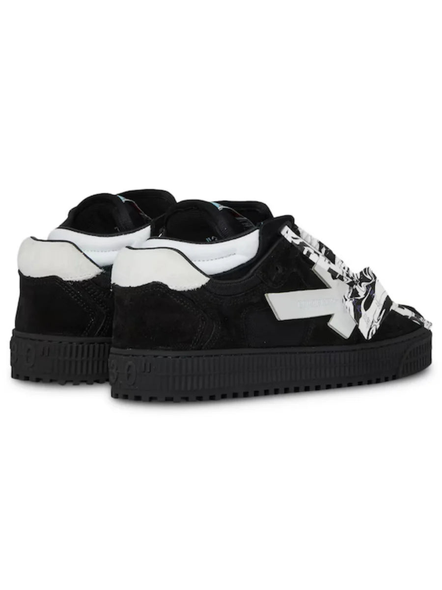 Off-White Floating Arrow Suede Sneakers (Black White - Womens)